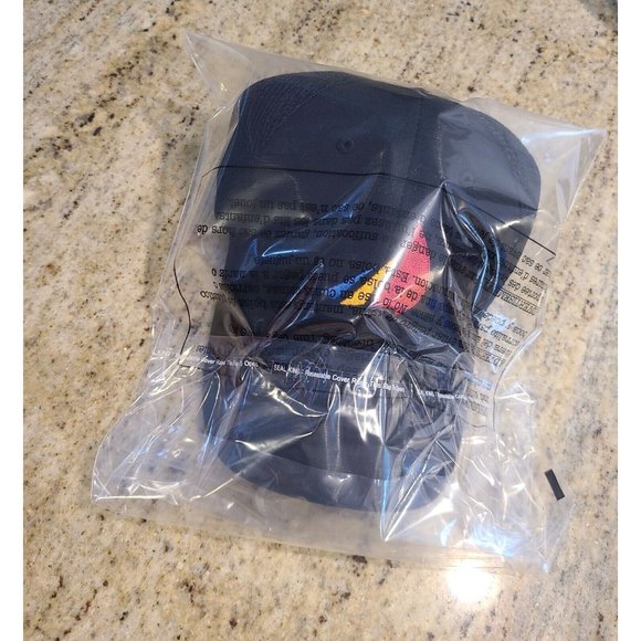 Black Hat Cap Adjustable Strap Mesh Back Red Blue Yellow Sailboat Nautical Boat - Picture 7 of 7